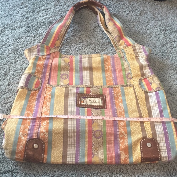 Fossil Canvas Multicolored Handbag - Picture 1 of 5